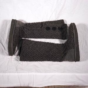 UGG Lattice Cardy Tall Boots Gray Womens Size 7